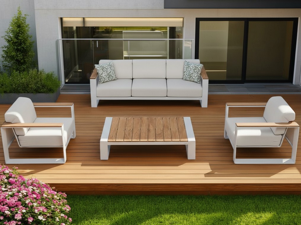 Cambusa 3 Seater Sofa Set | White or Grey 