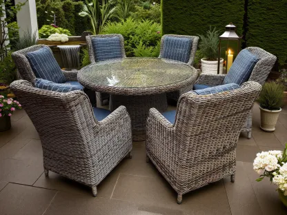 Valencia 6 Dining Armchair Round Set | Ex Display - perfect condition