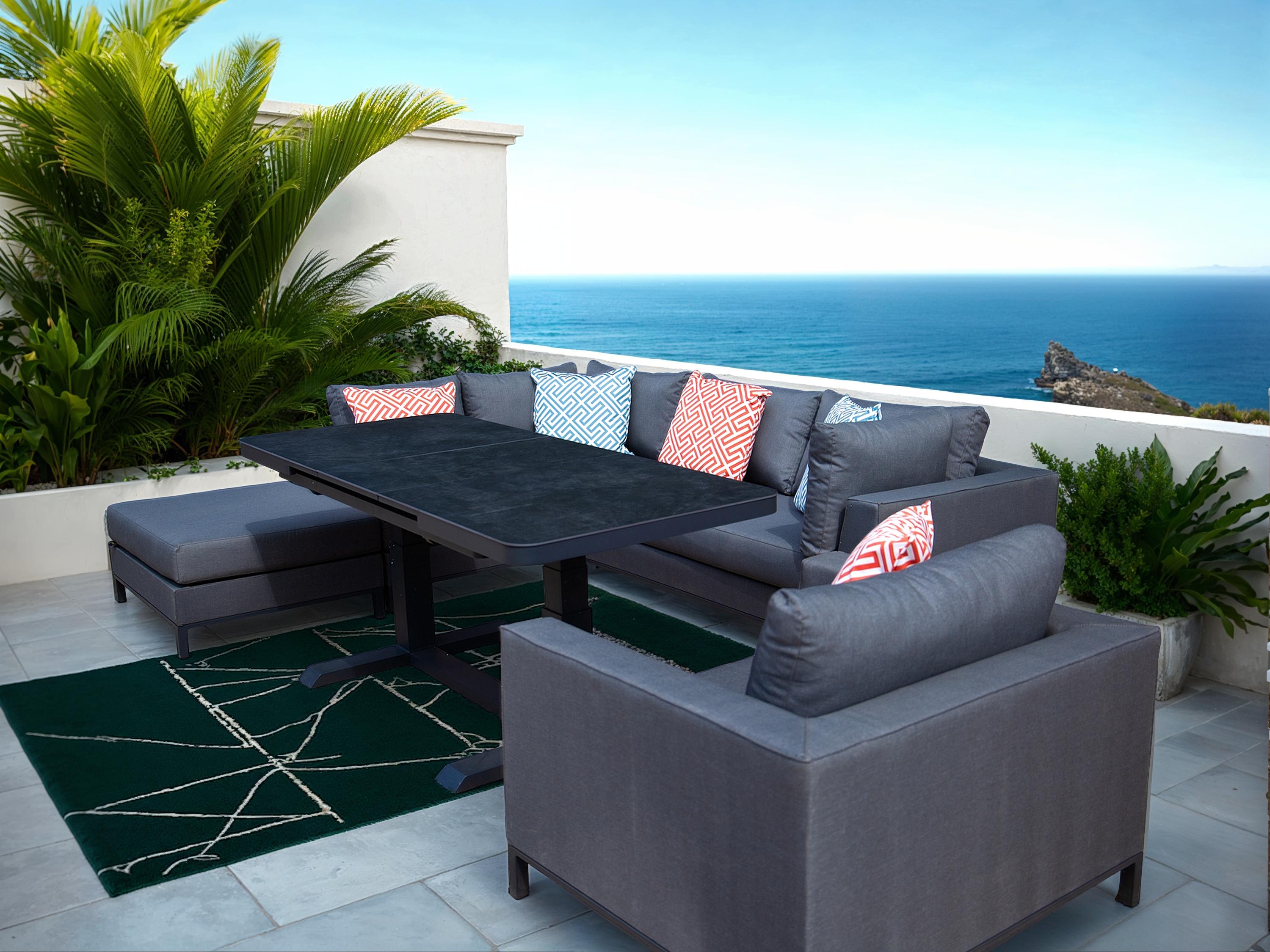 Sicilie Corner Sofa Unit | Left-Garden Furniture Centre-HighRange,Outdoor Lounging,Outdoor Furniture,Metal Furniture,Corner Lounge Units,Sicilie Range,Metal,Metal Sofas-{collection_title}