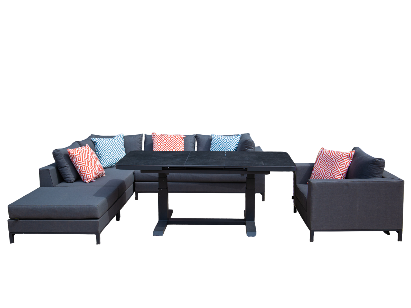 Sicilie Corner Sofa Unit | Left-Garden Furniture Centre-HighRange,Outdoor Lounging,Outdoor Furniture,Metal Furniture,Corner Lounge Units,Sicilie Range,Metal,Metal Sofas-{collection_title}