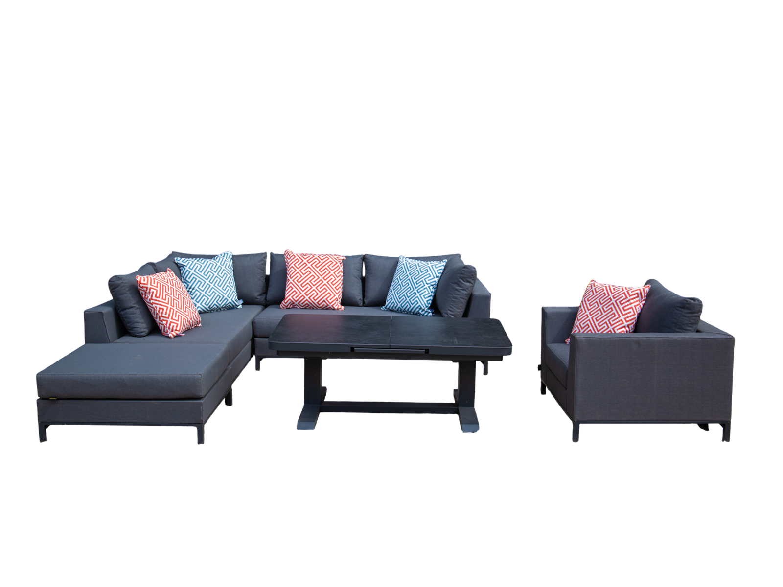 Sicilie Corner Sofa Unit | Left-Garden Furniture Centre-HighRange,Outdoor Lounging,Outdoor Furniture,Metal Furniture,Corner Lounge Units,Sicilie Range,Metal,Metal Sofas-{collection_title}