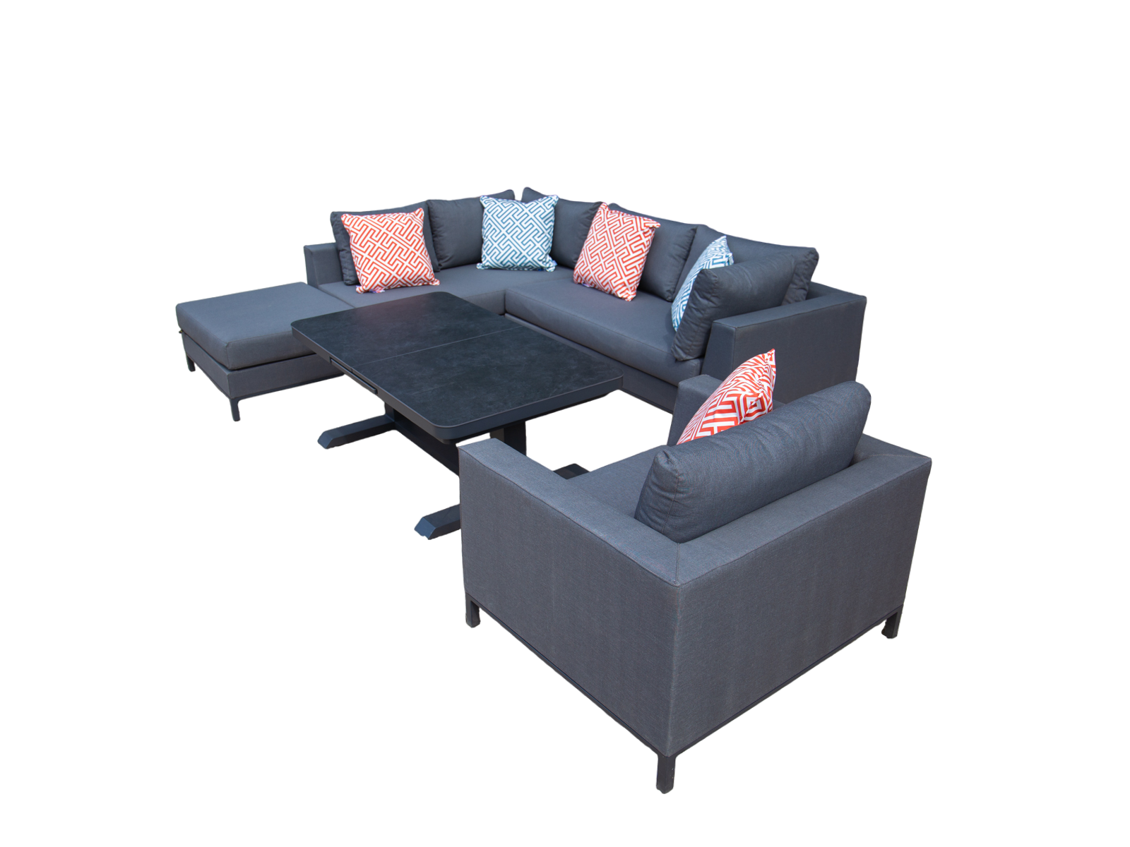 Sicilie Corner Sofa Unit | Left-Garden Furniture Centre-HighRange,Outdoor Lounging,Outdoor Furniture,Metal Furniture,Corner Lounge Units,Sicilie Range,Metal,Metal Sofas-{collection_title}