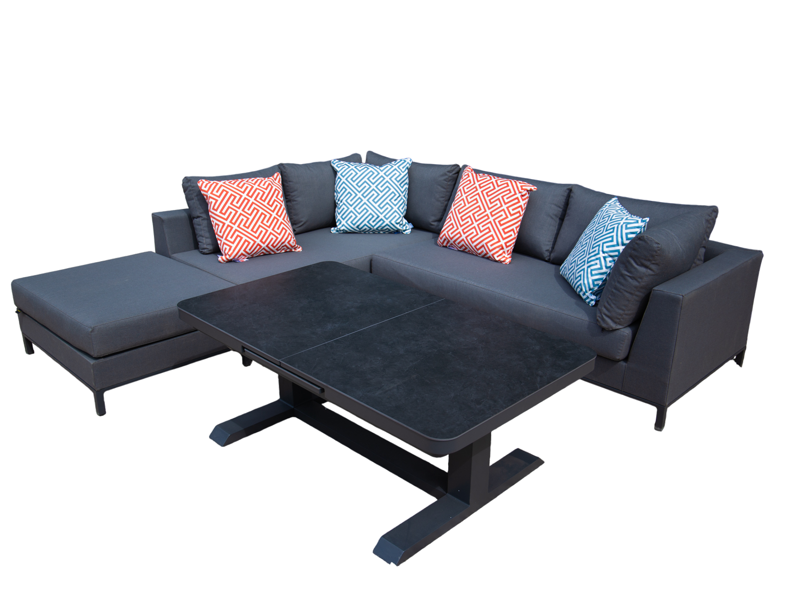 Sicilie Corner Sofa Unit | Left-Garden Furniture Centre-HighRange,Outdoor Lounging,Outdoor Furniture,Metal Furniture,Corner Lounge Units,Sicilie Range,Metal,Metal Sofas-{collection_title}