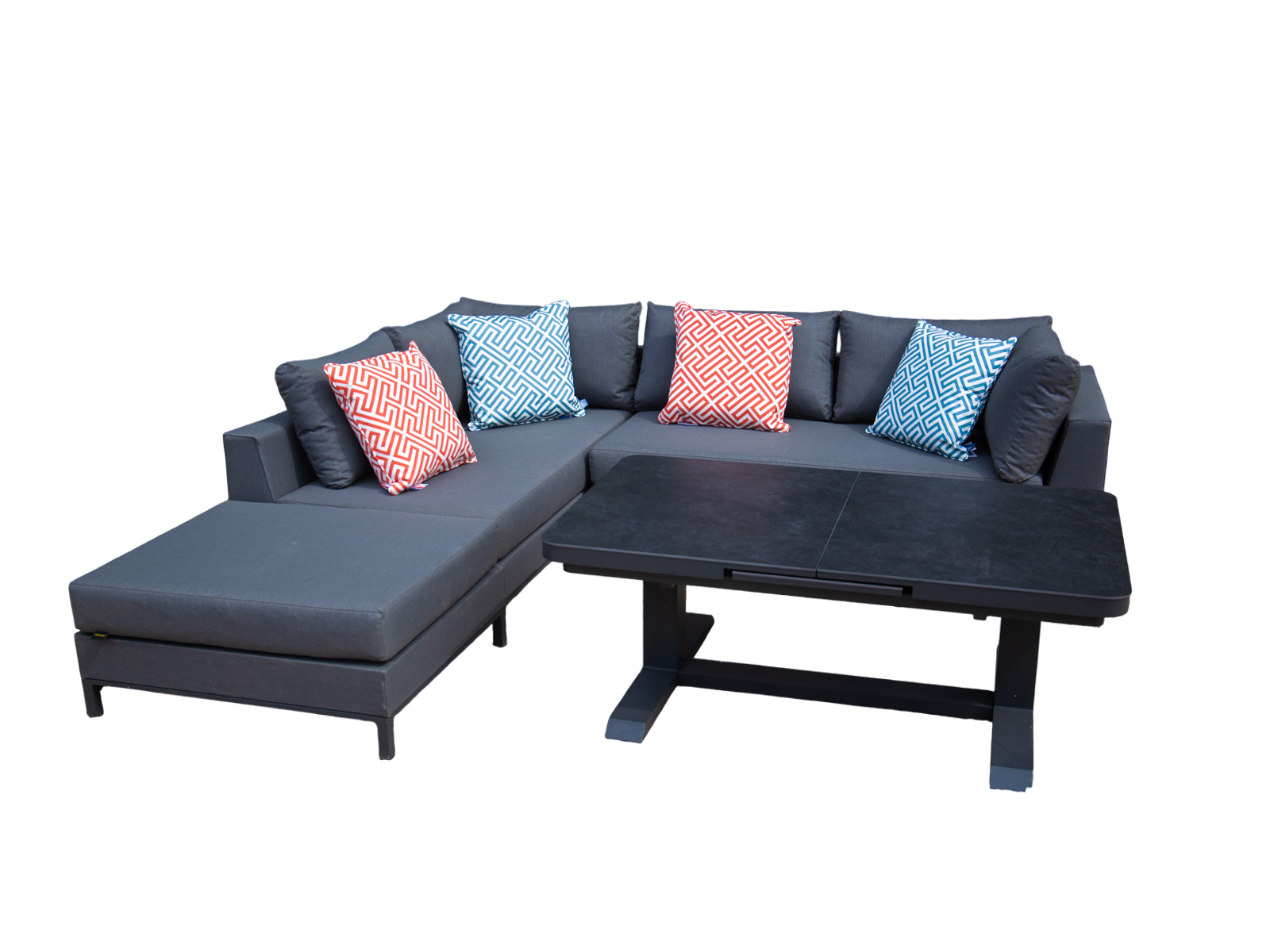 Sicilie Corner Sofa Unit | Left-Garden Furniture Centre-HighRange,Outdoor Lounging,Outdoor Furniture,Metal Furniture,Corner Lounge Units,Sicilie Range,Metal,Metal Sofas-{collection_title}