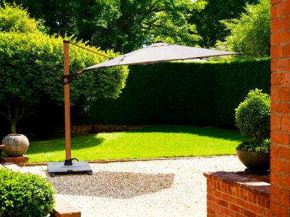 Pisa 3.5M Dia Cantilever Parasol with LED Lights-Garden Furniture Centre-HighRange,Round,Cantilever Parasols Parasols,Parasols,Cantilever Parasols-{collection_title}