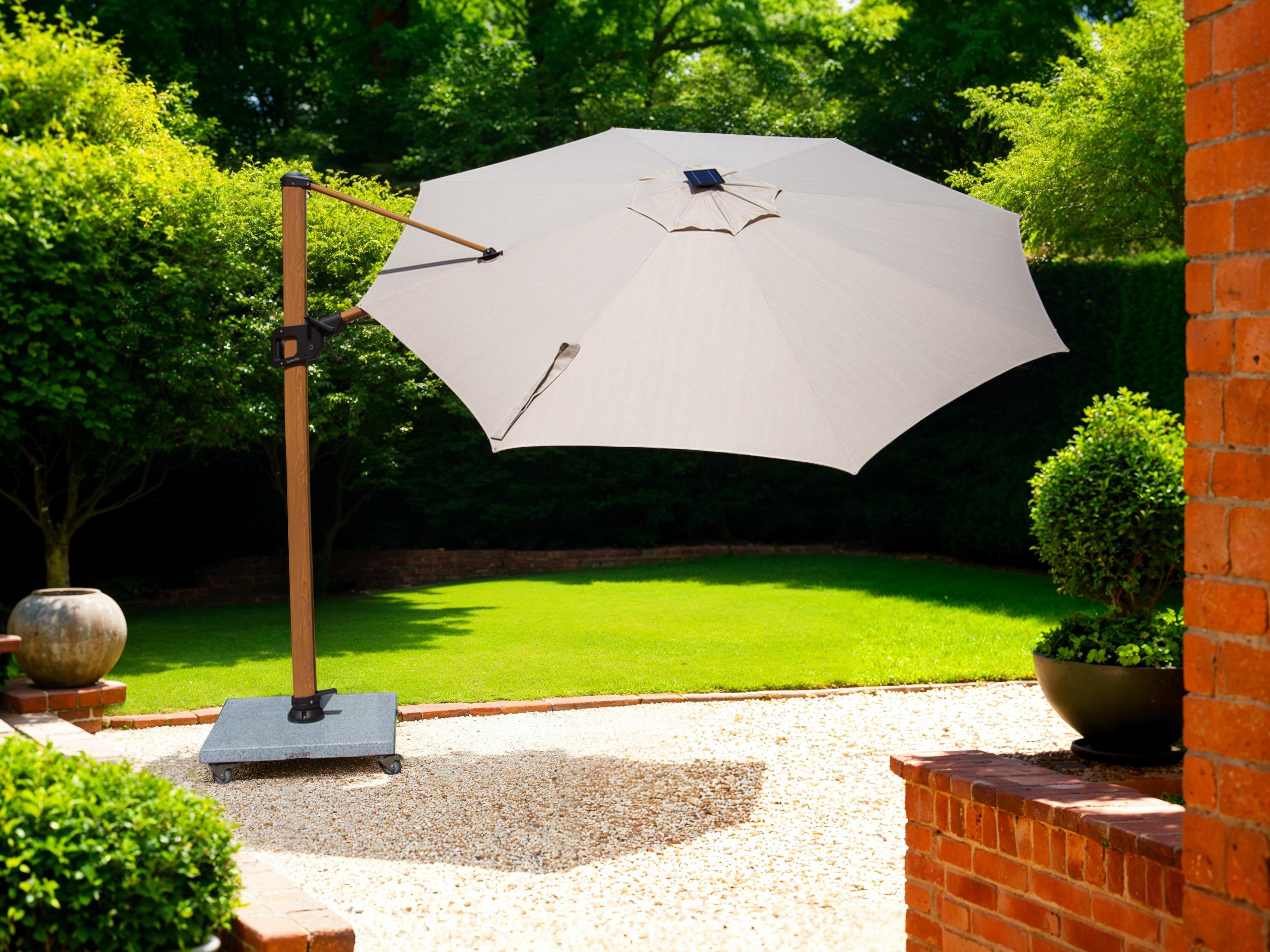 Pisa 3.5M Dia Cantilever Parasol with LED Lights