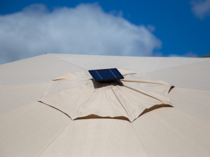 Pisa 3.5M Dia Cantilever Parasol with LED Lights-Garden Furniture Centre-HighRange,Round,Cantilever Parasols Parasols,Parasols,Cantilever Parasols-{collection_title}