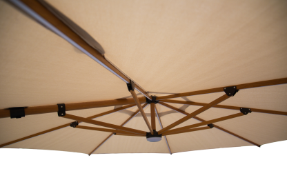 Pisa 3.5M Dia Cantilever Parasol with LED Lights-Garden Furniture Centre-HighRange,Round,Cantilever Parasols Parasols,Parasols,Cantilever Parasols-{collection_title}