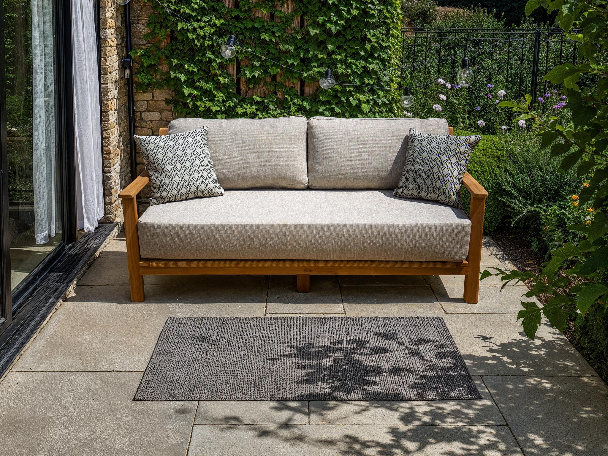 Sienna Lounge 2 Seater Sofa | Ex-display-Garden Furniture Centre-HighRange,Outdoor Furniture,Teak Garden Furniture,Sienna Range,Sale,Clearance Line,Outdoor Lounging,Teak,Teak Sofas,Sofa,Ex-Display,Showroom exdis-{collection_title}