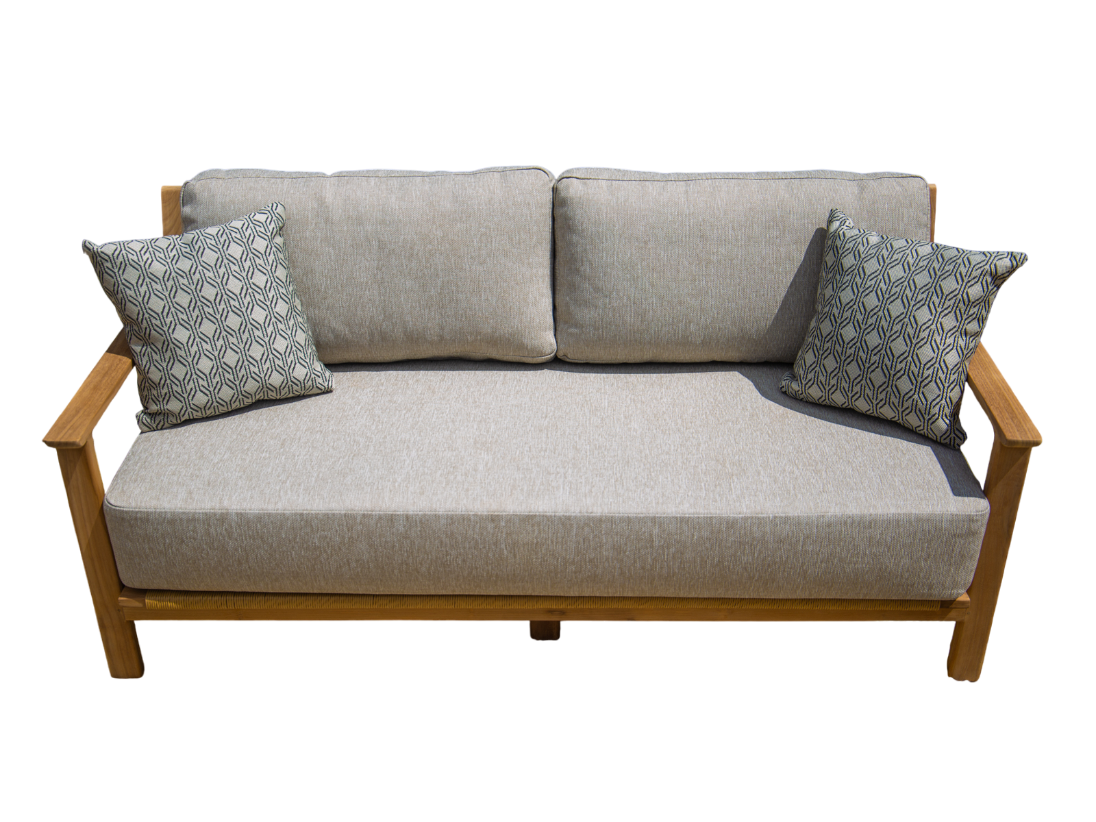 Sienna Lounge 2 Seater Sofa -Garden Furniture Centre-HighRange,Outdoor Furniture,Teak Garden Furniture,Sienna Range,Sale,Clearance Line,Outdoor Lounging,Teak,Teak Sofas,Sofa-{collection_title}