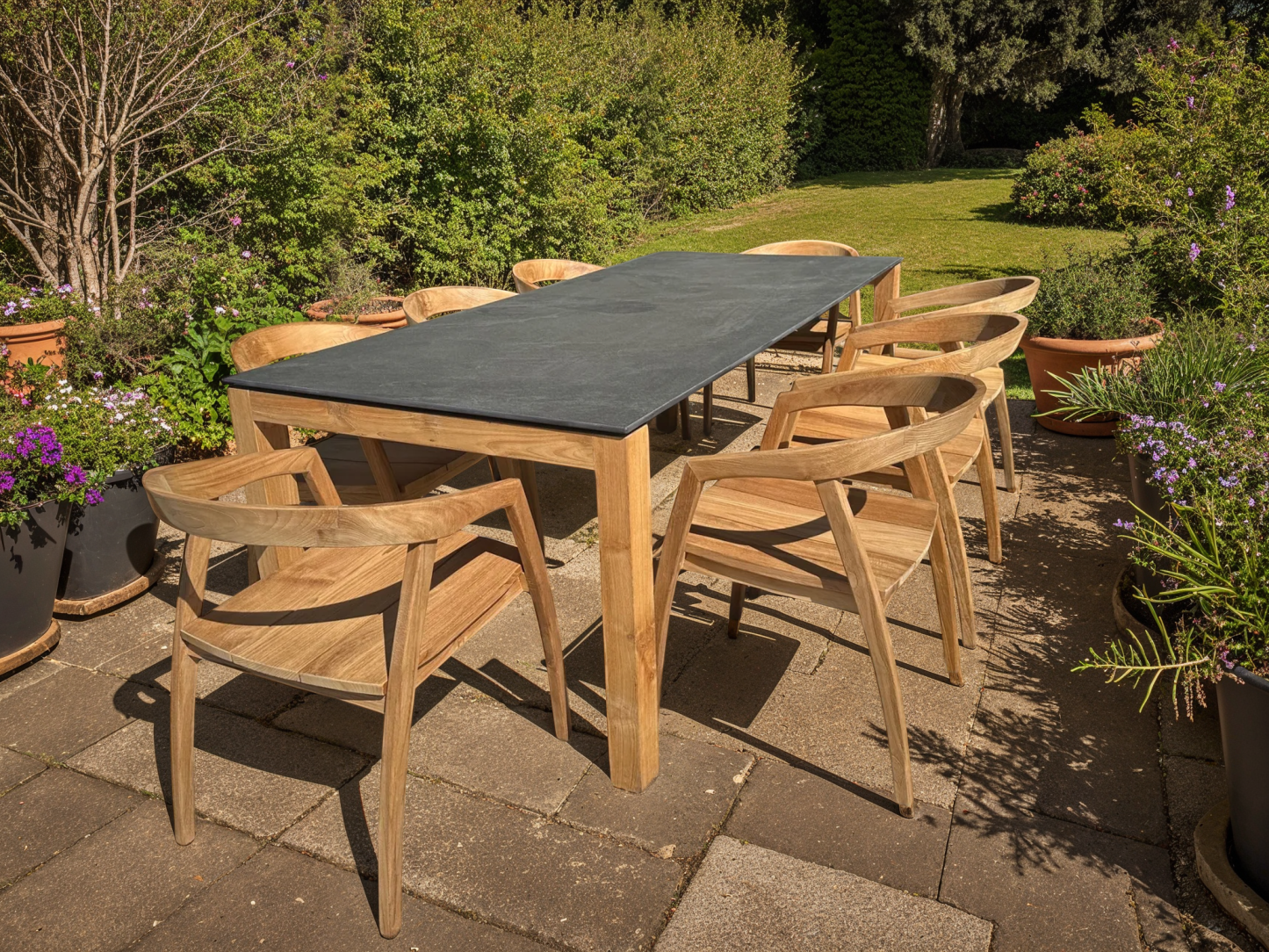 Sierra 8 Chair Dining Set | Bari Range