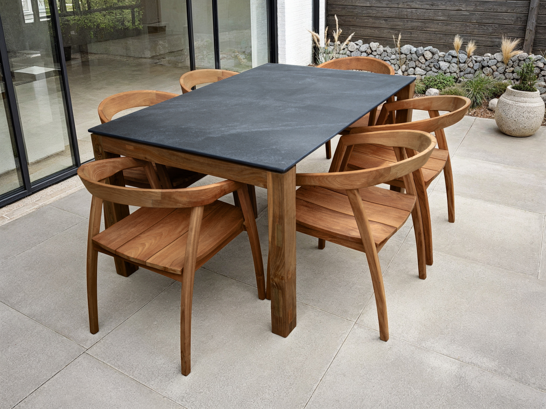 Sierra Bari 6 Chair Dining Set