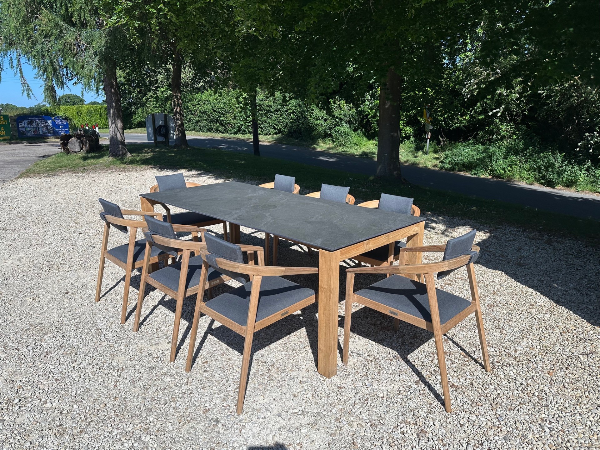 Sierra Mustique 8 Chair Dining Set | Bari Range-Garden Furniture Centre-HighRange,Outdoor Dining,Outdoor Furniture-{collection_title}