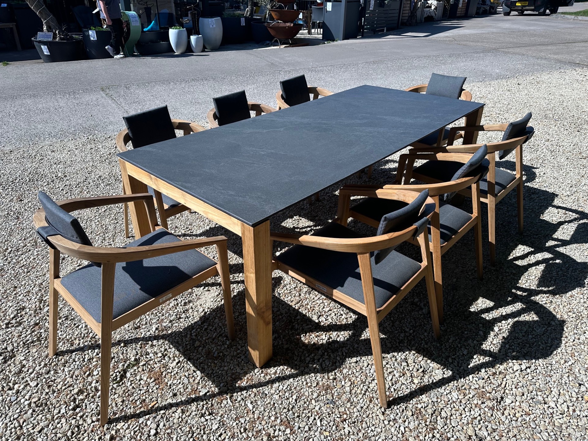 Sierra Mustique 8 Chair Dining Set | Bari Range-Garden Furniture Centre-HighRange,Outdoor Dining,Outdoor Furniture-{collection_title}