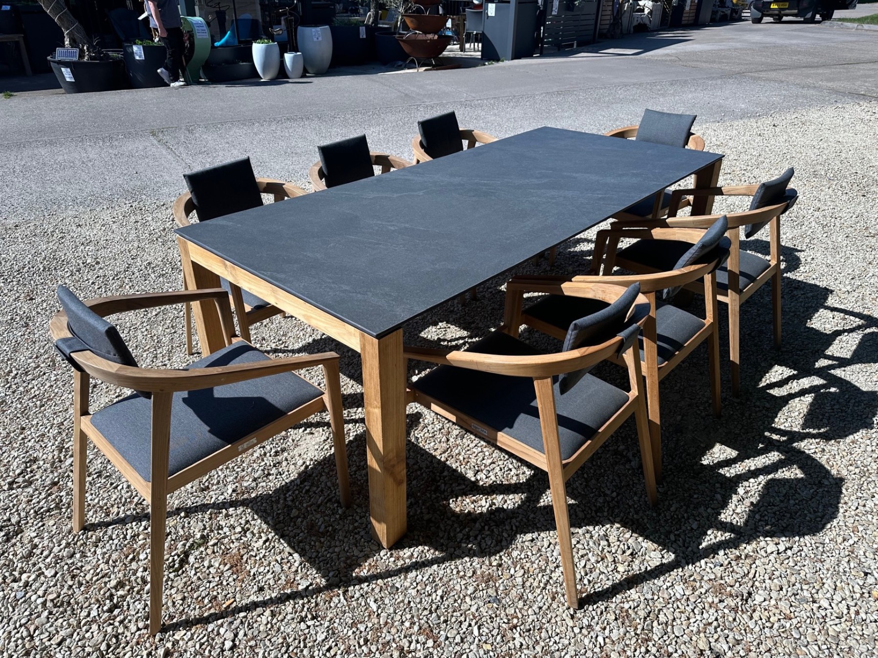 Sierra Mustique 8 Chair Dining Set | Bari Range-Garden Furniture Centre-HighRange,Outdoor Dining,Outdoor Furniture-{collection_title}