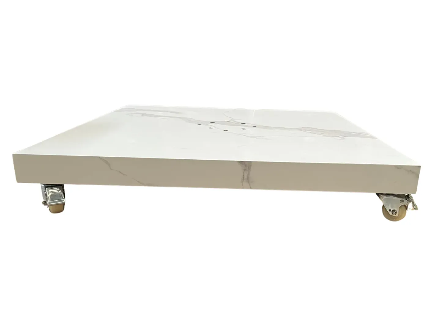 90kg White Sintered Stone Base with Wheels | Cantilever Parasols | Grand Designs Ex-display