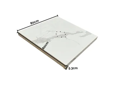 90kg White Sintered Stone Base with Wheels | Cantilever Parasols | Grand Designs Ex-display