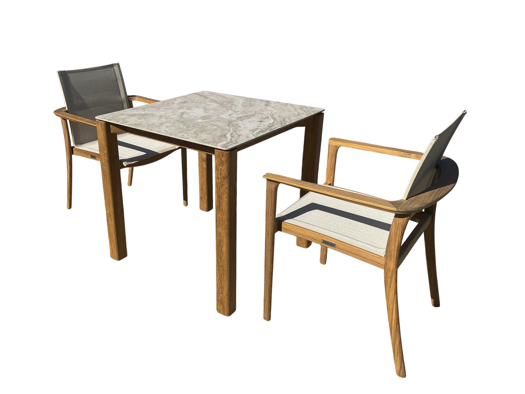 TNT Faro Teak Dining Set | 2 Chair