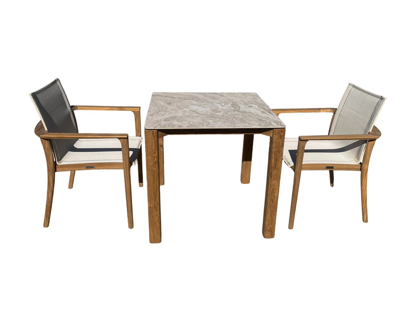 TNT Faro Teak Dining Set | 2 Chair