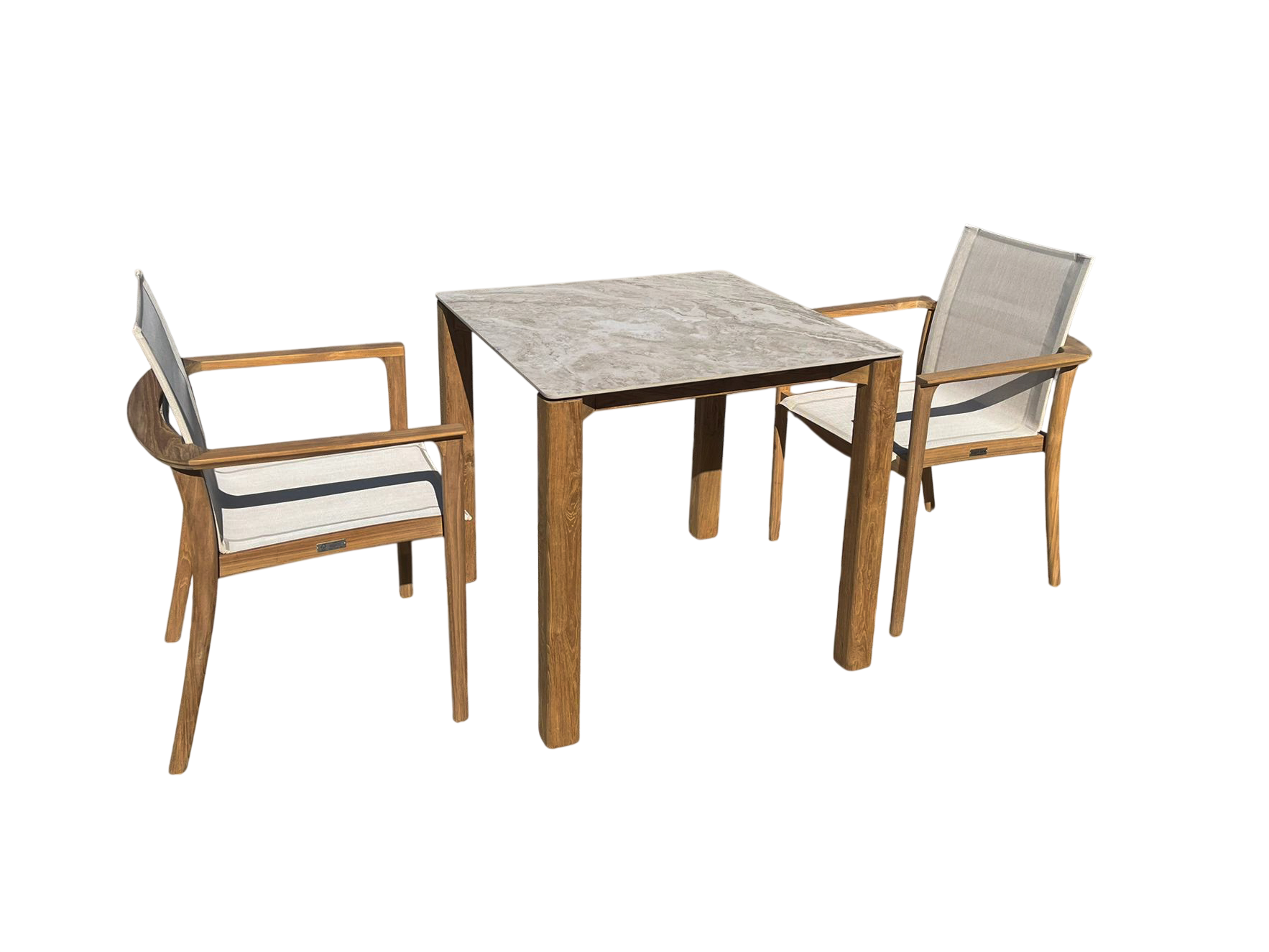 TNT Faro Teak Dining Set | 2 Chair