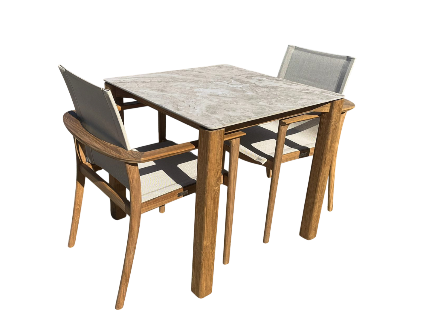 TNT Faro Teak Dining Set | 2 Chair