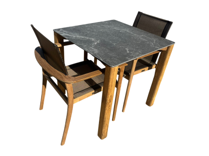 TNT Faro Teak Dining Set | 2 Chair