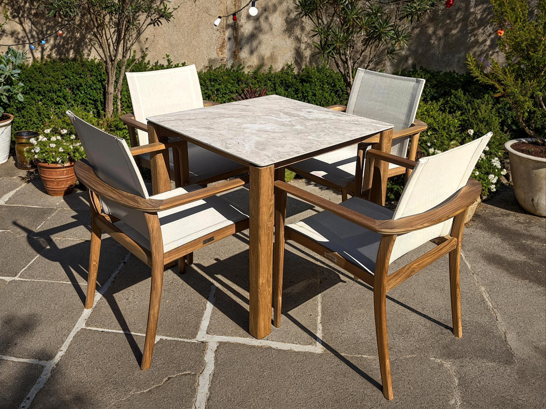 TNT Faro Teak Dining Set | 4 Chair