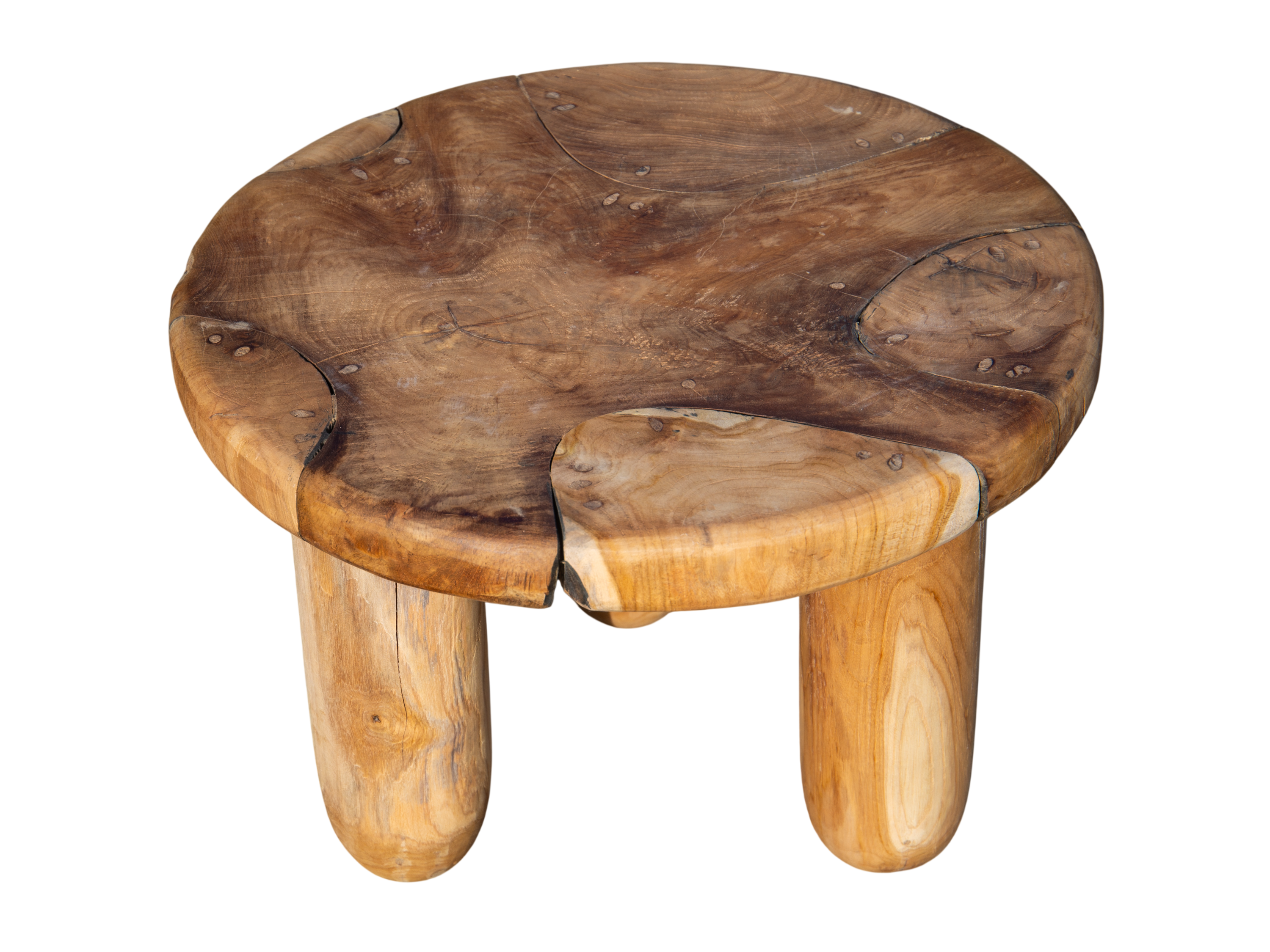 Reclaimed Teak Low Coffee Table Stool