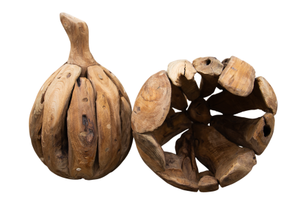 Lingara Teak Root Pear Ornament | Large & Small-Garden Furniture Centre-Root,Indoor Accessories,Conservatory,Accessories,Ornaments,Wooden Garden Ornaments,48Hour Dispatch-{collection_title}