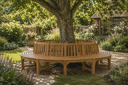 Large Circular Tree Bench
