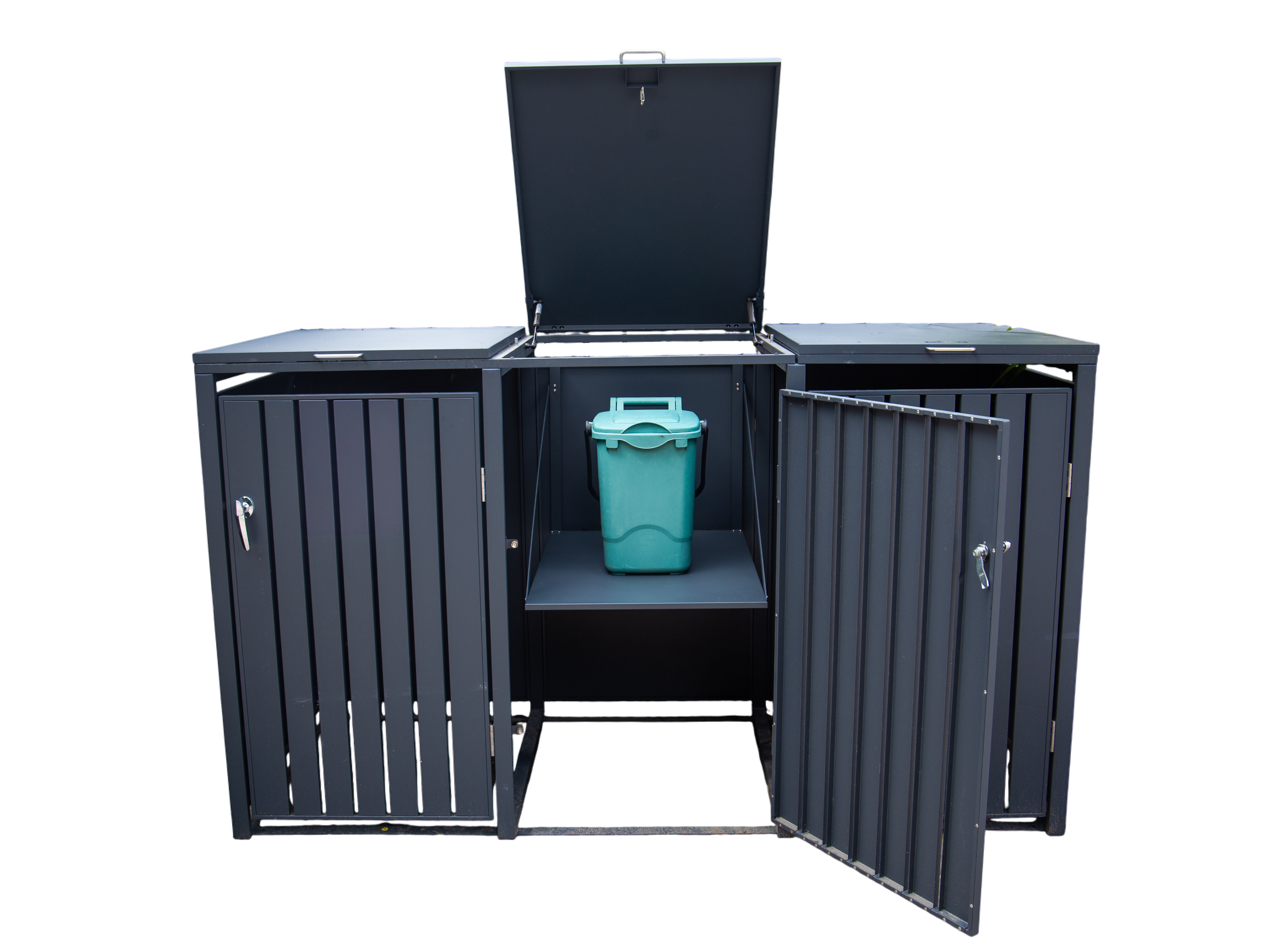 Universal Shelf | Wheelie Bin Covers-Garden Furniture Centre-LowRange,Under 100,Top Opening,Planter,Wood Effect,Anthracite,Accessories,Wheelie Bin Covers,Wheelie Bin Storage-{collection_title}