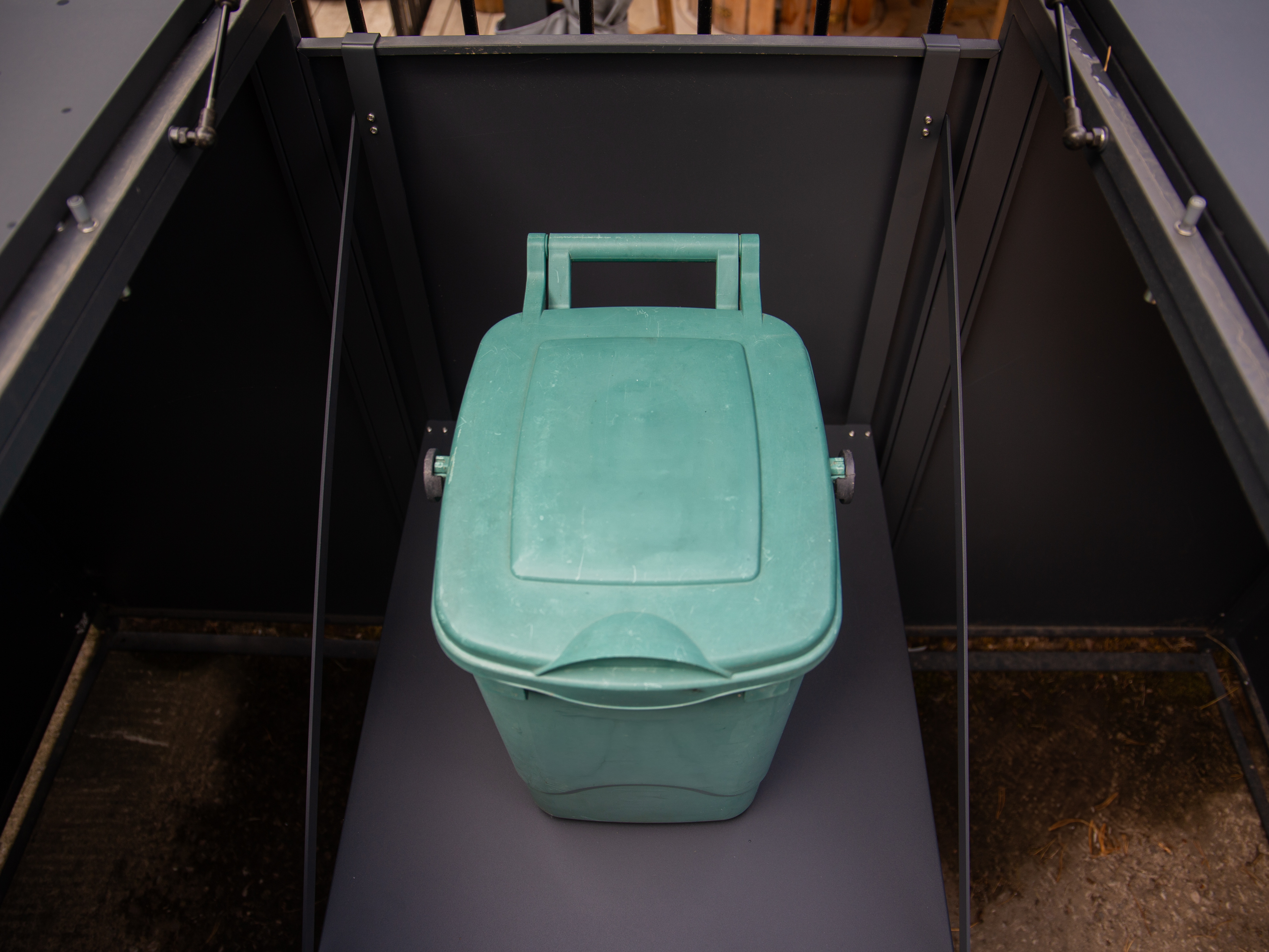 Universal Shelf | Wheelie Bin Covers-Garden Furniture Centre-LowRange,Under 100,Top Opening,Planter,Wood Effect,Anthracite,Accessories,Wheelie Bin Covers,Wheelie Bin Storage-{collection_title}