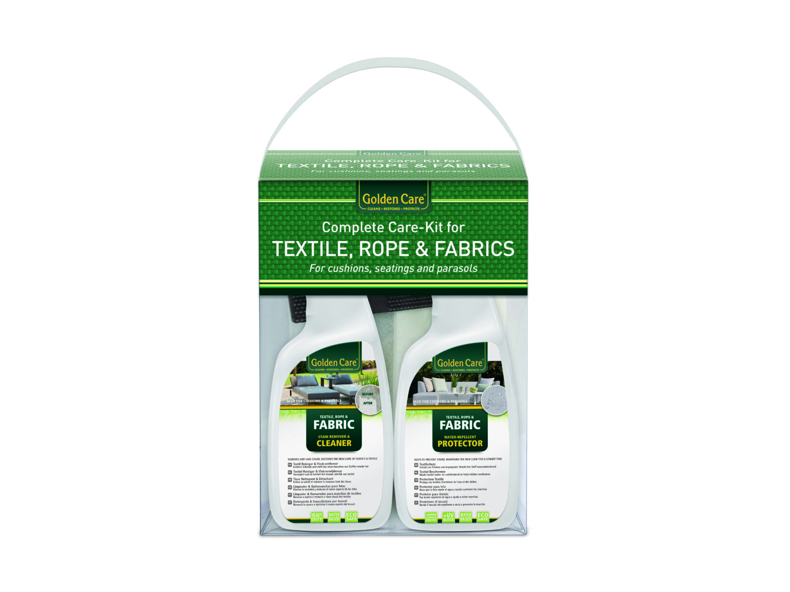 Golden Care 3-in-1 Fabric Maintenance Care-Kit-Garden Furniture Centre-48Hour Dispatch,LowRange,Under 100,Golden Care Products,Bench Accessories,Accessories,Furniture Care-{collection_title}