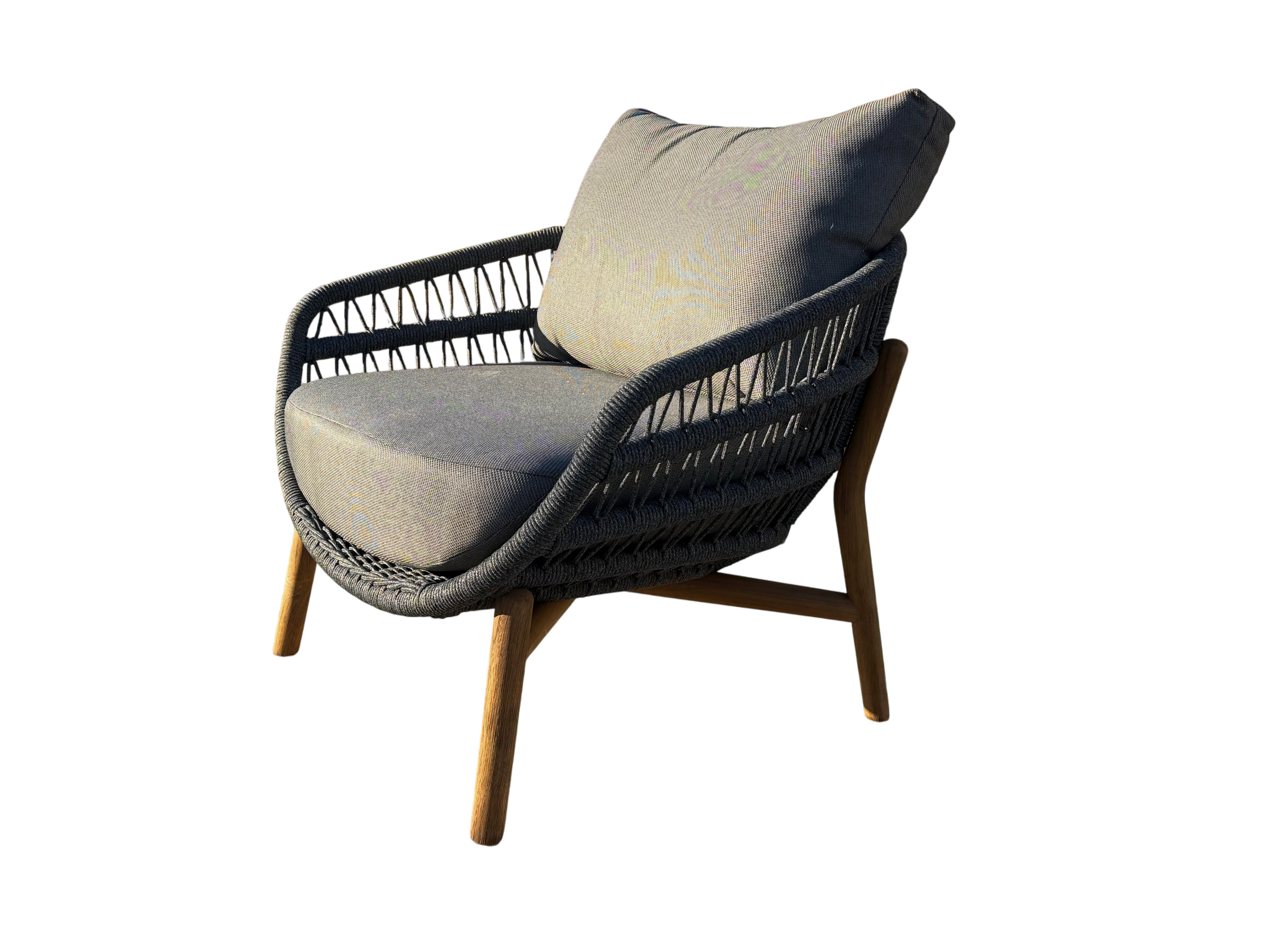 Vasca Rope Armchair | Dark Grey