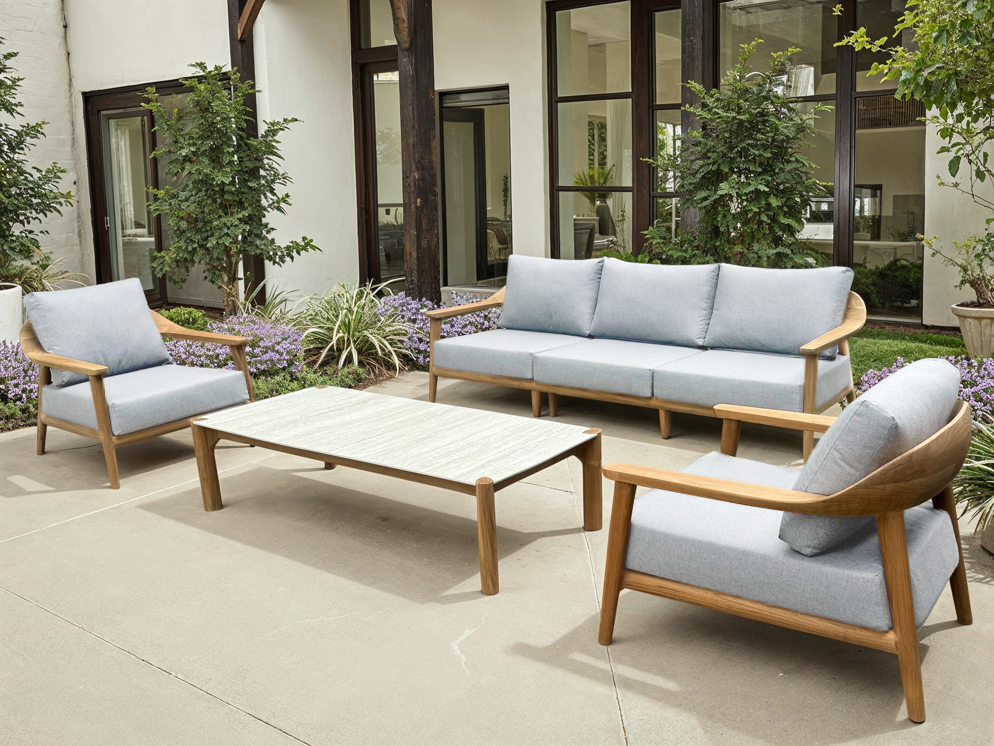 Veluta Curve 3 Seater Sofa Suite | FSC® Certified