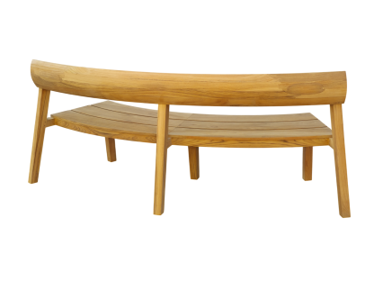 Veluta Curved Teak Bench | FSC® Certified