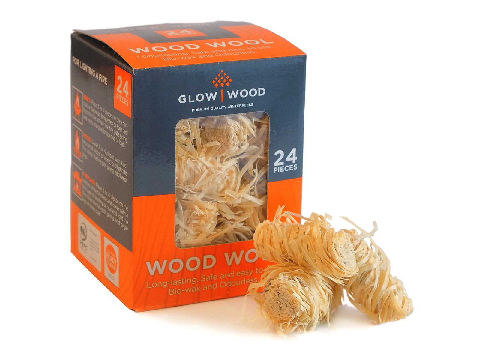 Wood Wool Firestarters | Box of 24-Garden Furniture Centre--{collection_title}