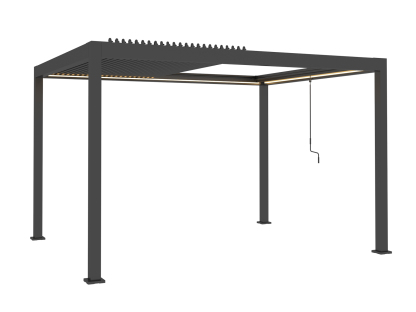 Neptune 3 x 4m LED Retractable Roof Gazebo 