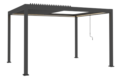 Neptune 3 x 4m LED Retractable Roof Gazebo 