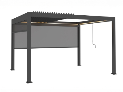 Neptune 3 x 4m LED Retractable Roof Gazebo 