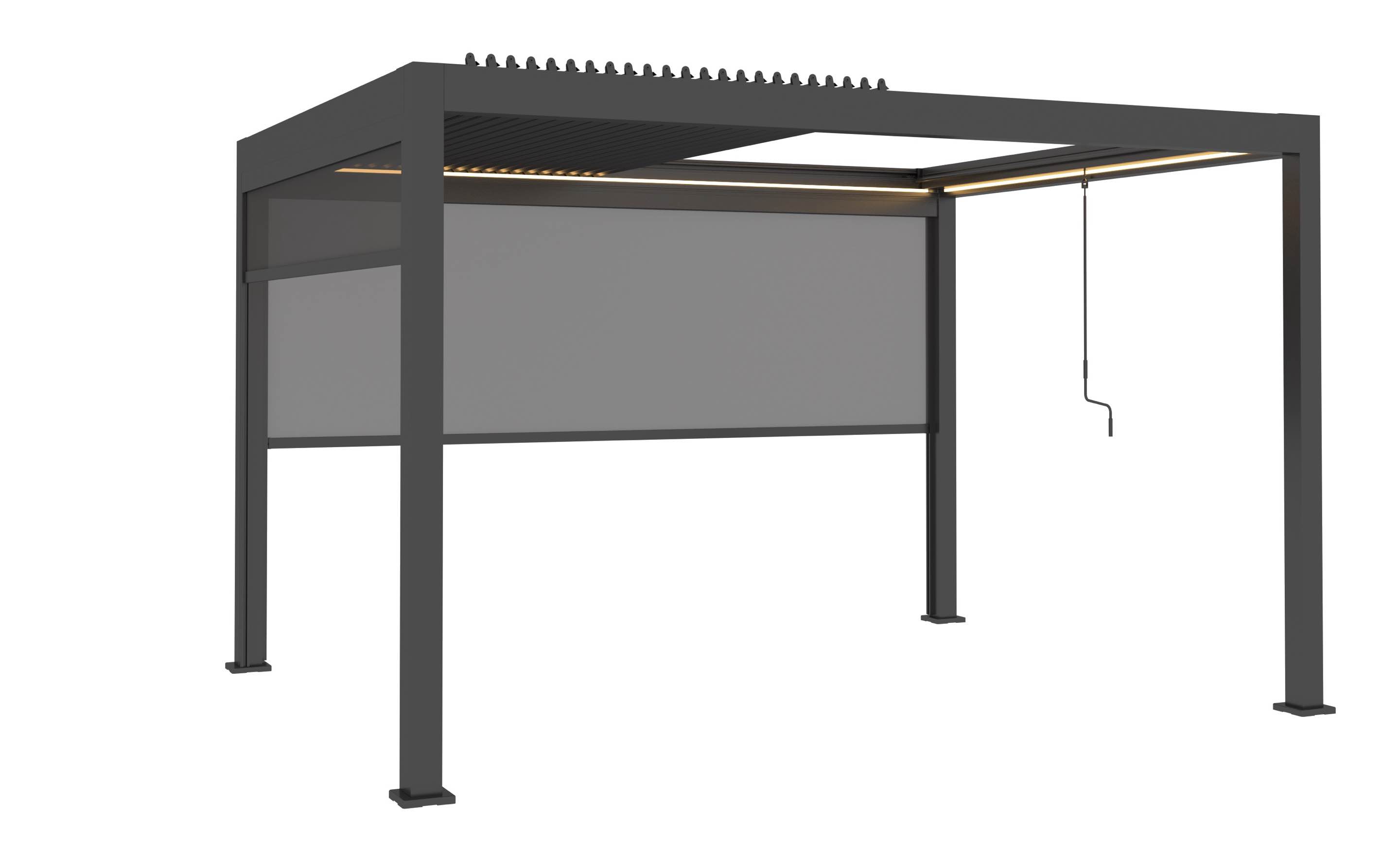 Neptune 3 x 4m LED Retractable Roof Gazebo 