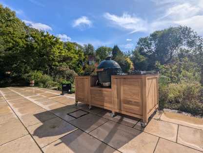 Big Green Egg Island On Wheels  | Extra Large-Garden Furniture Centre-HighRange,Outdoor Furniture,Outdoor Kitchens,The Bari Outdoor Kitchen Range,Outdoor Kitchen,Modular Furniture,Bari-{collection_title}