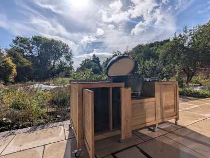 Big Green Egg Island On Wheels  | Extra Large-Garden Furniture Centre-HighRange,Outdoor Furniture,Outdoor Kitchens,The Bari Outdoor Kitchen Range,Outdoor Kitchen,Modular Furniture,Bari-{collection_title}