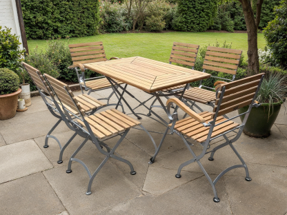 Clarence Rectangular Dining Set | FSC® Certified-Garden Furniture Centre-HighRange,Tables,Dining Set,Teak,FSC®,Outdoor Dining-{collection_title}