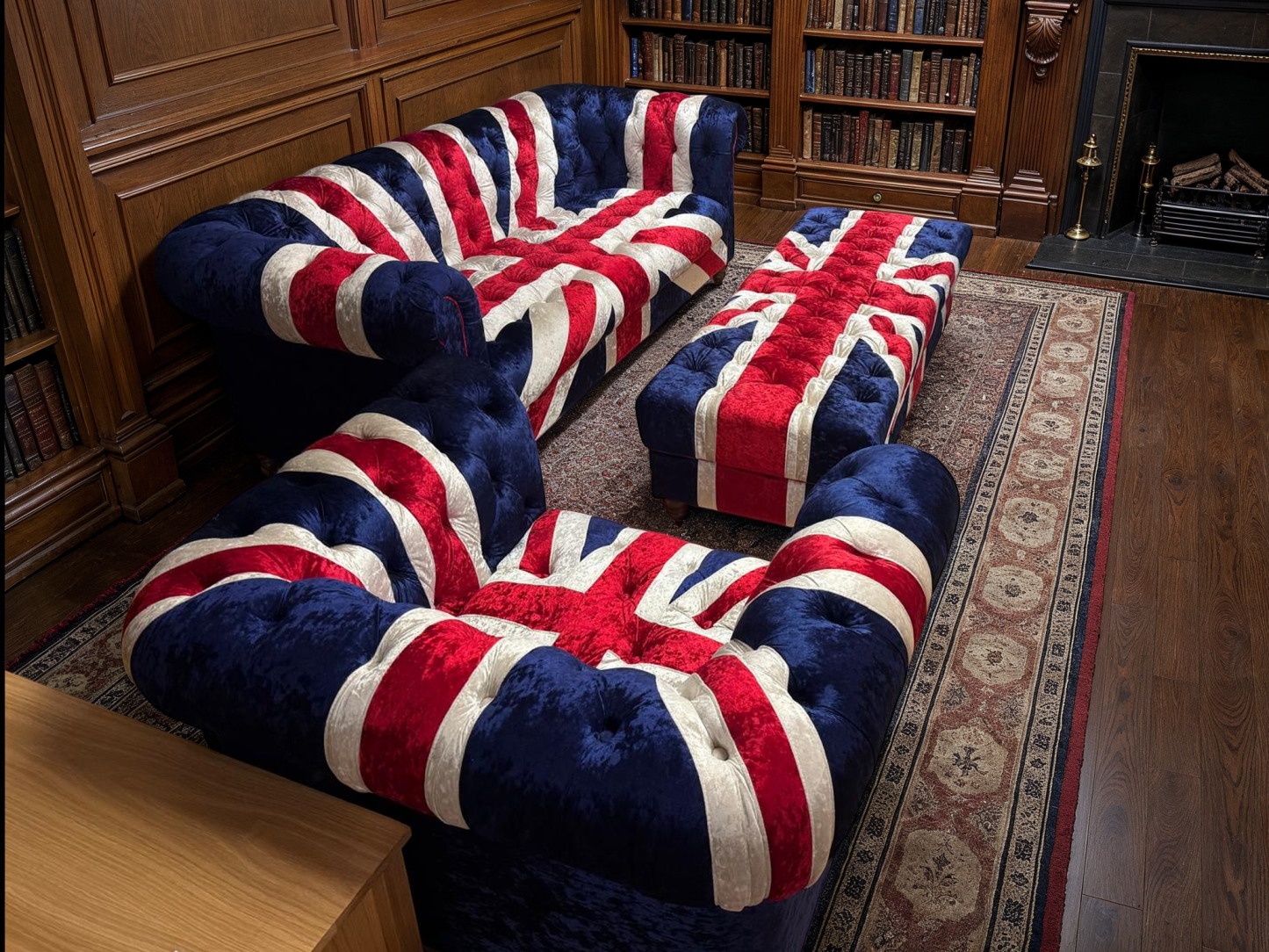 Union Jack Three Seater Sofa