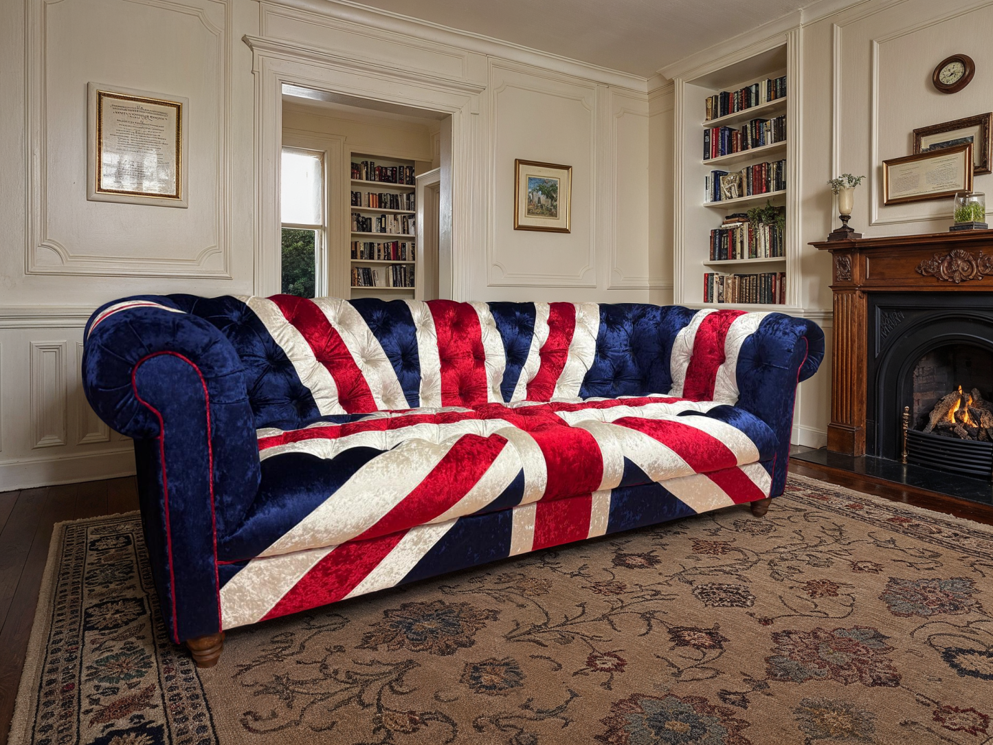 Union Jack Three Seater Sofa