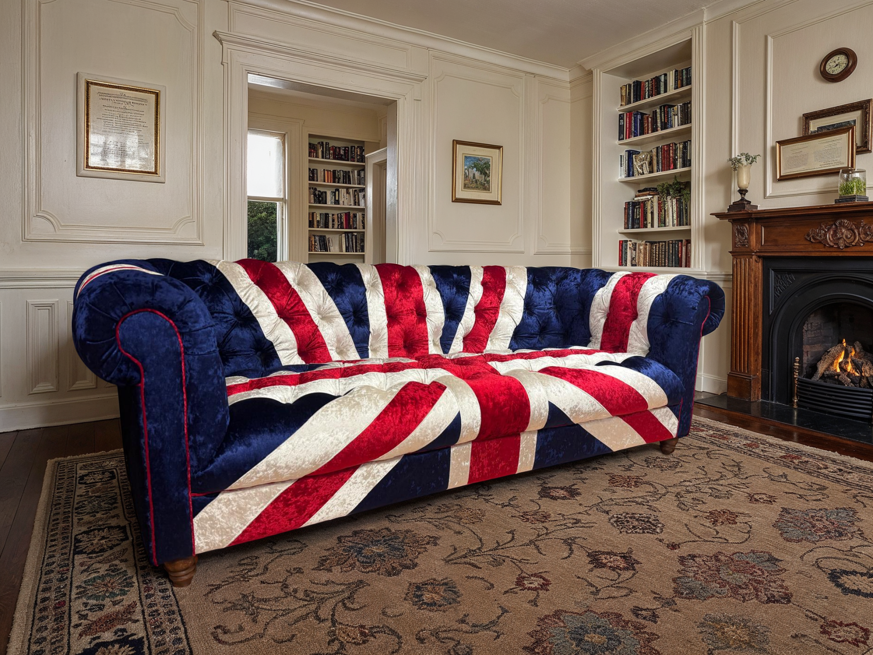 Union Jack Three Seater Sofa