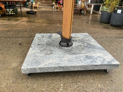 Cloud Grey Granite Base with Wheels | Cantilever Parasols