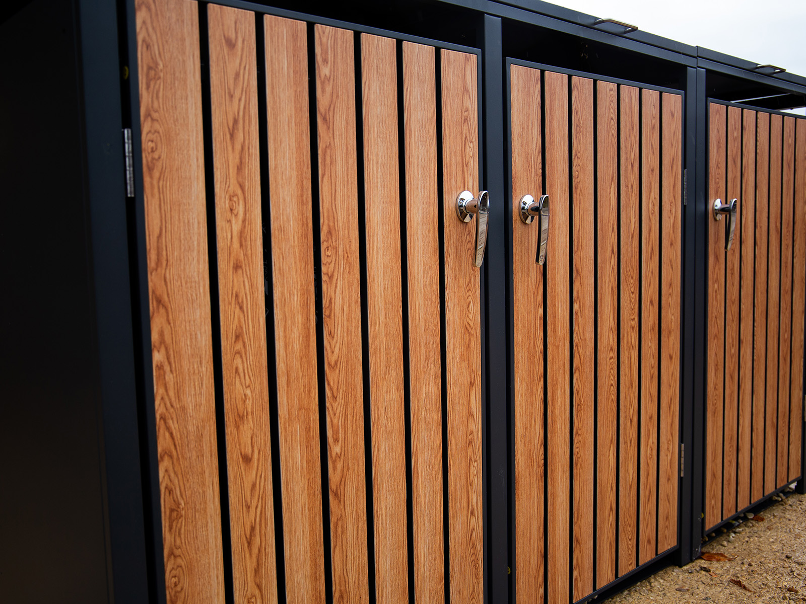 Galvanized Steel Wheelie Bin Cover | Triple