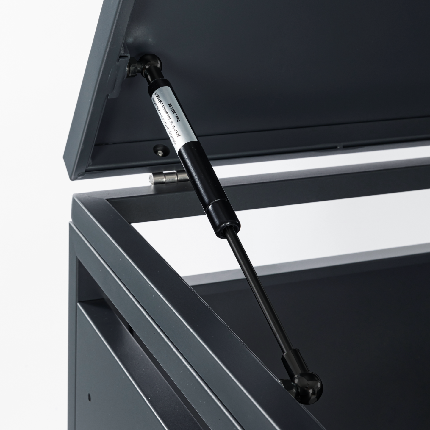 Anthracite 360L Solid Panel Single Wheelie Bin Cover